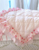 RACHEL ASHWELL SHABBY CHIC FRENCH RUFFLE COTTAGE PINK ROSES PILLOW SHAMS